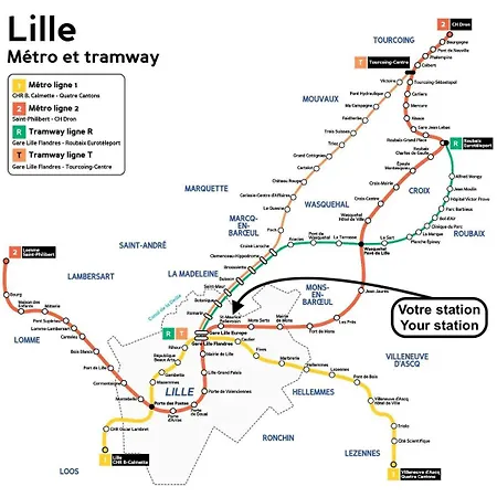شقة Chambre, Proche Metro